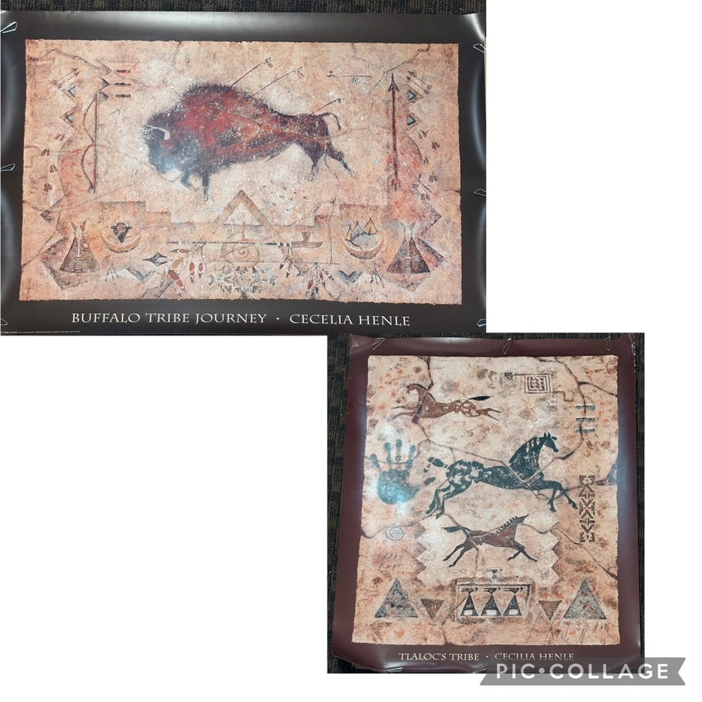 Cecilia Henle Art Prints “Buffalo Tribe”/"Tlaloc's Tribe" Southwest Native Horse